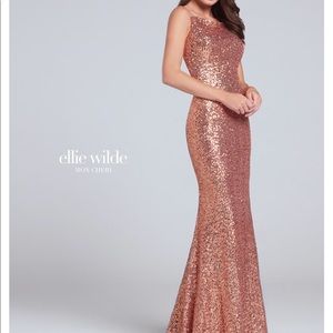 Copper/Orange Formal Gown